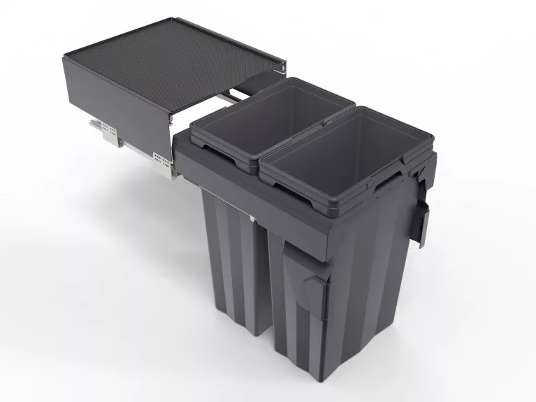 Duel Kitchen Bin - Crosscut Kitchens